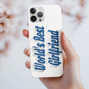 Vriendin met zee blauwe typografie Case-Mate iPhone case