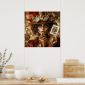 "Vriendin" "Mooie Koningin van het Hart V3 Poster (Keuken)