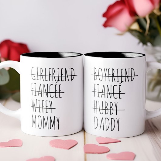 Vriendin naar mama zwangerschap onthullen geperson magische mok