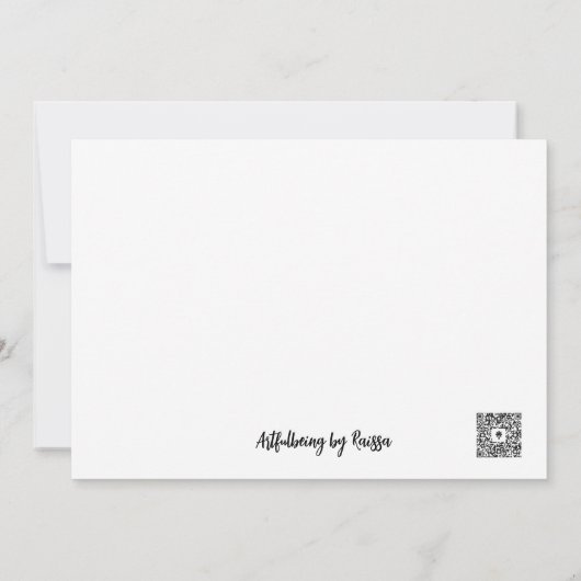 Vriendin Note Kaart (Achterkant)