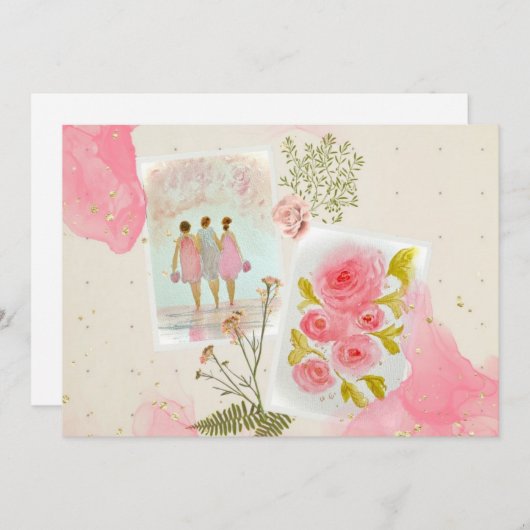 Vriendin Note Kaart (Voorkant / Achterkant)