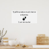Vriendin of voeding kiezen poster (Keuken)