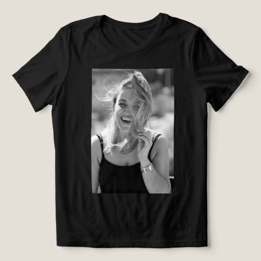 Vriendin of Vriend Upload Je Eigen Afbeelding  Tri-Blend Shirt (Design voorkant)