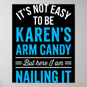 Vriendin paar niet makkelijk zijn karen's arm poster