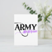 Vriendin Paars leger Briefkaart (Staand voorkant)