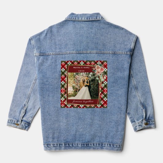 Vriendin samen voor altijd foto denim jacket (Achterkant)