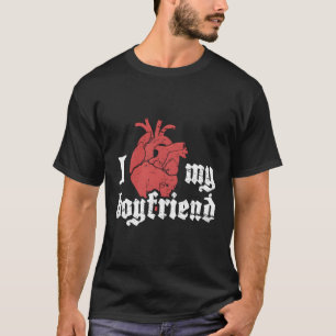 Vriendin Schattige Emo Emocore Hardcore Punk Muzie T-shirt
