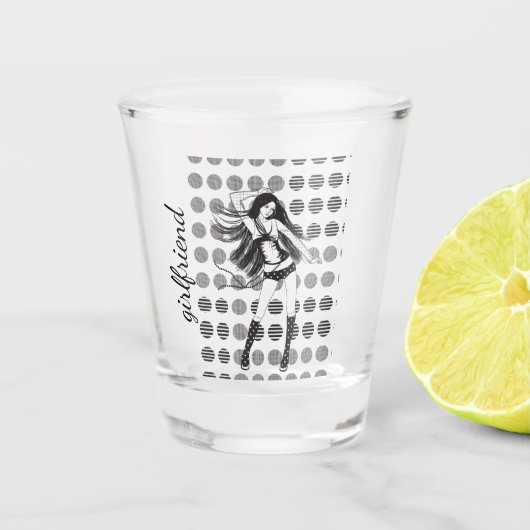 vriendin shot glas (Voorkant)