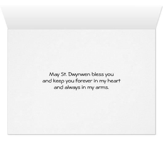 Vriendin Sint Dwynwen's Day Heart Knots (Binenzijde Horizontaal (Onderkant))