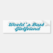Vriendin sky blue script bumpersticker (Voorkant)