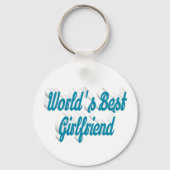 Vriendin sky blue script sleutelhanger (Voorkant)