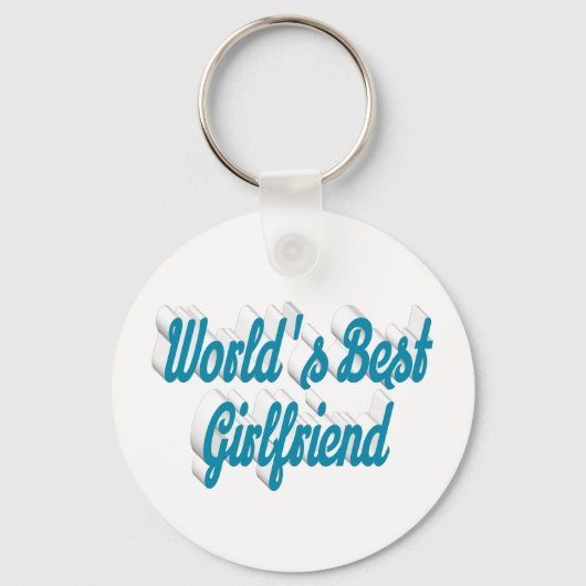 Vriendin sky blue script sleutelhanger (Achterkant)