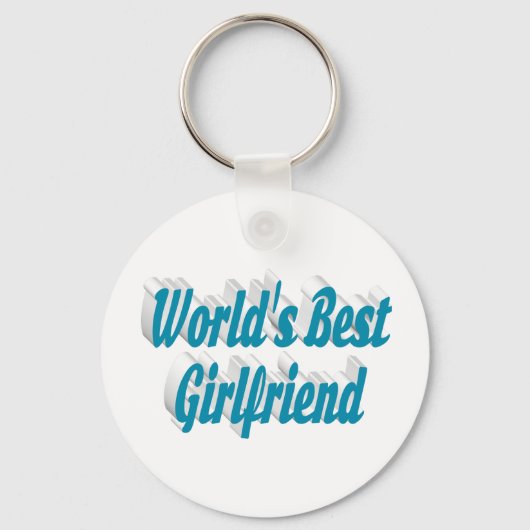 Vriendin sky blue typografie sleutelhanger (Achterkant)