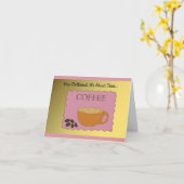 Vriendin, tijd om koffie te doen kaart (Gele Bloem)