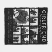 Vriendin Together Forever Foto Collage Fleece Deken (Voorkant (Horizontaal))