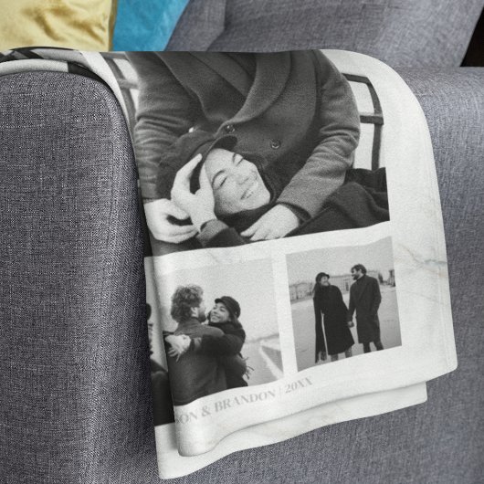 Vriendin Together Forever Foto Collage Fleece Deken