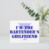 Vriendin van Bartender Briefkaart (Staand voorkant)