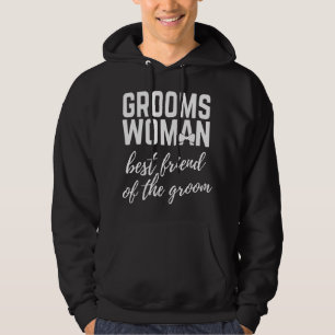 Vriendin van de bruidegom beste vriend van de brui hoodie