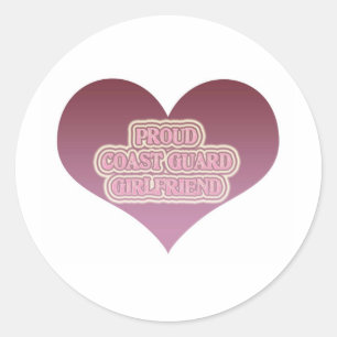 Vriendin van de havenkustwacht ronde sticker