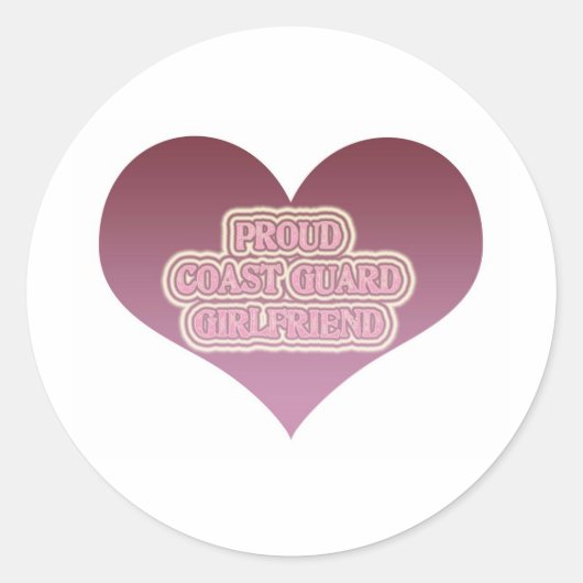 Vriendin van de havenkustwacht ronde sticker (Voorkant)