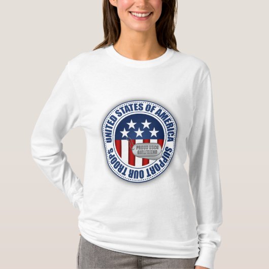 Vriendin van de havenkustwacht t-shirt (Voorkant)