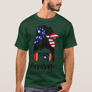 Vriendin van de vlaggenstaat Mississippi Girl Miss T-shirt