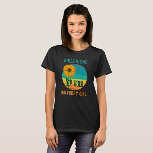 Vriendin van de Zonnebloem van het meisje van de g T-shirt (Voorkant volledig)