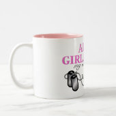 Vriendin van het leger, mijn manier van leven tweekleurige koffiemok (Links)