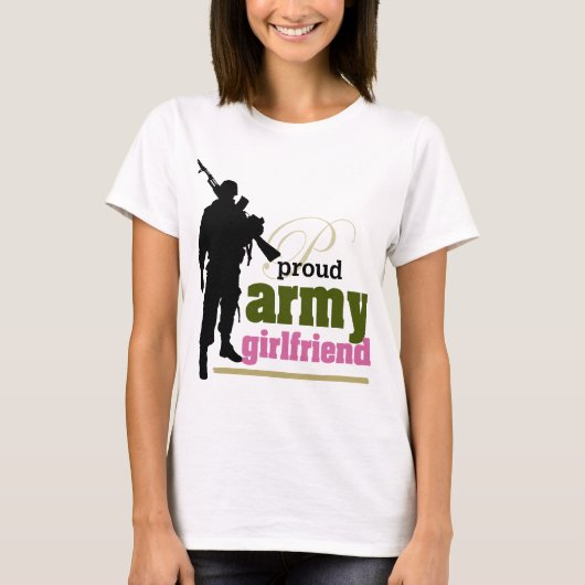 Vriendin van het leger van de Proud T-shirt (Voorkant)