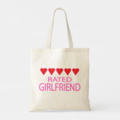 Vriendin van vijf hart tote bag (Achterkant)