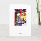 Vriendin Verjaardag Kaart met rode sportwagen (Achterkant)