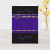 Vriendin verjaardagskaart Modern design, paarse en Kaart (Gele Bloem)