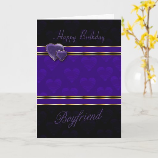 Vriendin verjaardagskaart Modern design, paarse en Kaart (Gele Bloem)