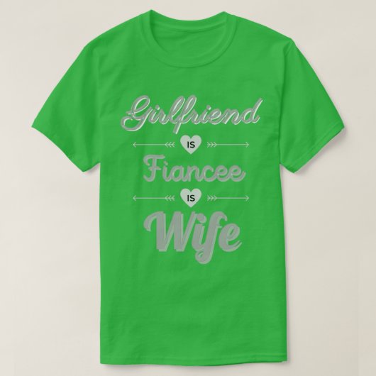 Vriendin verloofde t-shirt (Design voorkant)