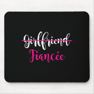 Vriendin Verloofde T-shirt Verlovingsfeest Koppel  Muismat