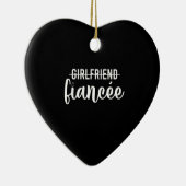 Vriendin Verloofde Uitstap Verlovingsfeest Verloof Keramisch Ornament (Rechts)