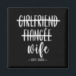 Vriendin verloofde vrouw 2025 net getrouwd bruilof magneet<br><div class="desc">Vriendin verloofde vrouw 2025 net getrouwd huwelijksreis</div>