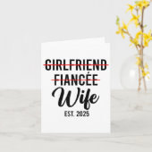 Vriendin verloofde vrouw bruiloft getrouwde bruide kaart (Gele Bloem)