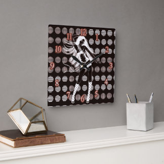 vriendin vierkante klok