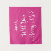 Vriendin voorstel Roze zal je laten trouwen met mi Wandkleed (Voorkant)