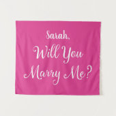 Vriendin voorstel Roze zal je laten trouwen met mi Wandkleed (Voorkant (horizontaal))