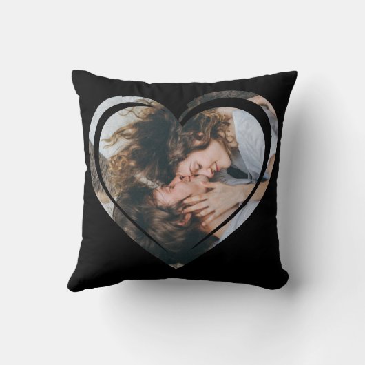 Vriendin Vriend Foto Collage Daterend Paar Kussen (Achterkant)