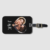 Vriendin Vriendin Dating Paar Fotocollage Bagagelabel (Voorkant (horizontaal))