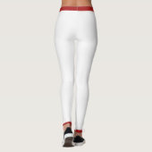 Vriendin vrouw Red Hearts Modern Valentijnsdag Leggings (Achterkant)