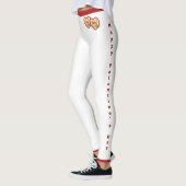 Vriendin vrouw Red Hearts Modern Valentijnsdag Leggings (Links)