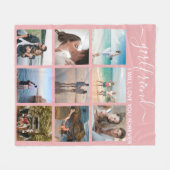 Vriendin waar ik van hou, fotocollage fleece deken (Voorkant (Horizontaal))