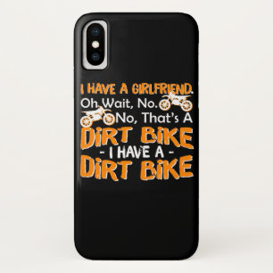 Vriendin wacht met Dirt Bike Mannen Case-Mate iPhone Case