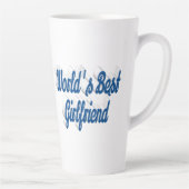 Vriendin zee blauw script latte mok (Rechts)