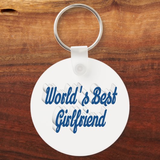 Vriendin zee blauw script sleutelhanger (Achterkant)