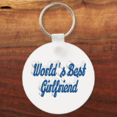 Vriendin zee blauw script sleutelhanger (Voorkant)